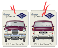 Riley 4 Seventy Two 1961-69 Air Freshener